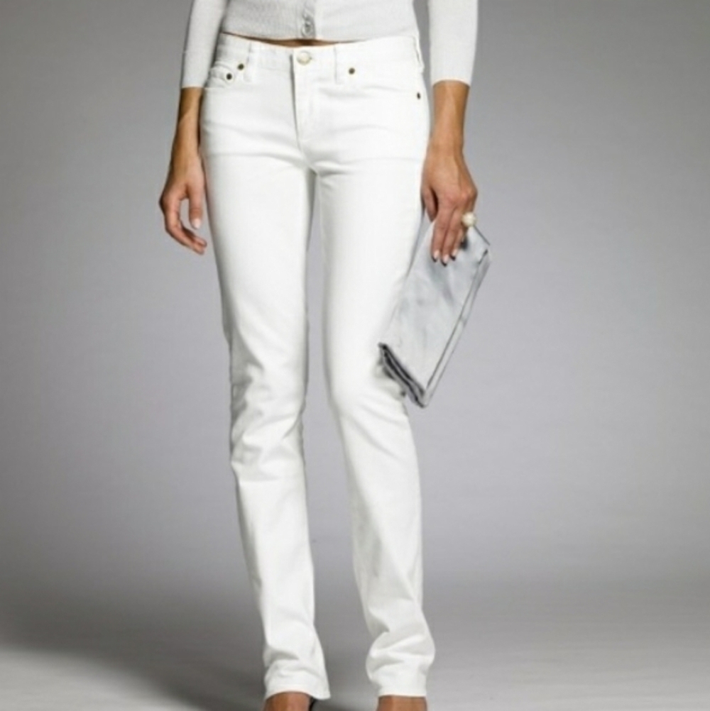 J. Crew Stretch Matchstick Jean in White